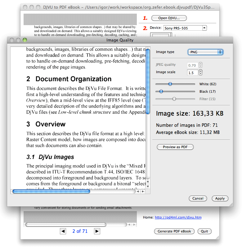 convert djvu to pdf mac download free